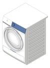 3D Shaded Image of Dryer Electrolux LargeCapacity