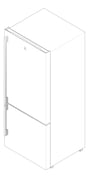 3D Documentation Image of Refrigerator Freezer Electrolux 425L