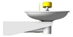 Left Image of Basin SafetyWashStation Enware WallMounted HandOperated EyeFace