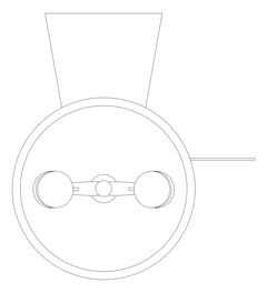 Plan Image of Basin SafetyWashStation Enware WallMounted HandOperated EyeFace