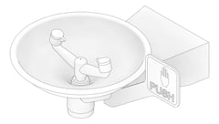 3D Documentation Image of Basin SafetyWashStation Enware WallMounted HandOperated Eye