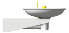 Left Image of Basin SafetyWashStation Enware WallMounted HandOperated Eye