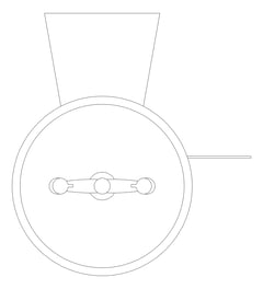 Plan Image of Basin SafetyWashStation Enware WallMounted HandOperated Eye