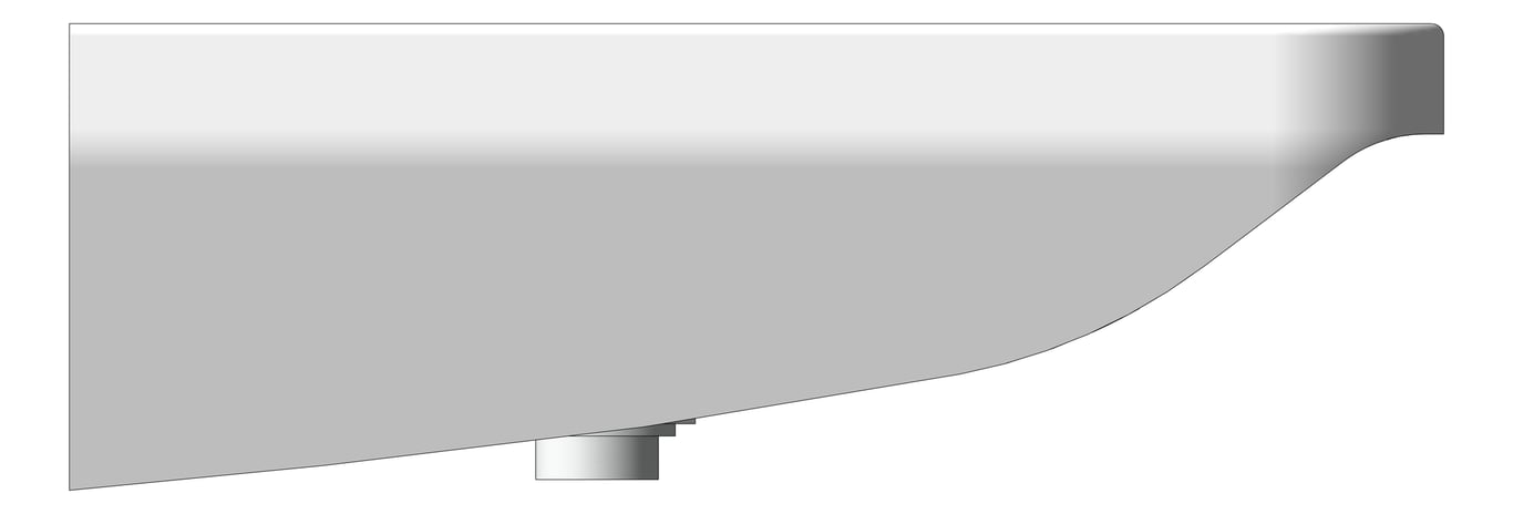 Left Image of Basin WallHung Enware Clinical