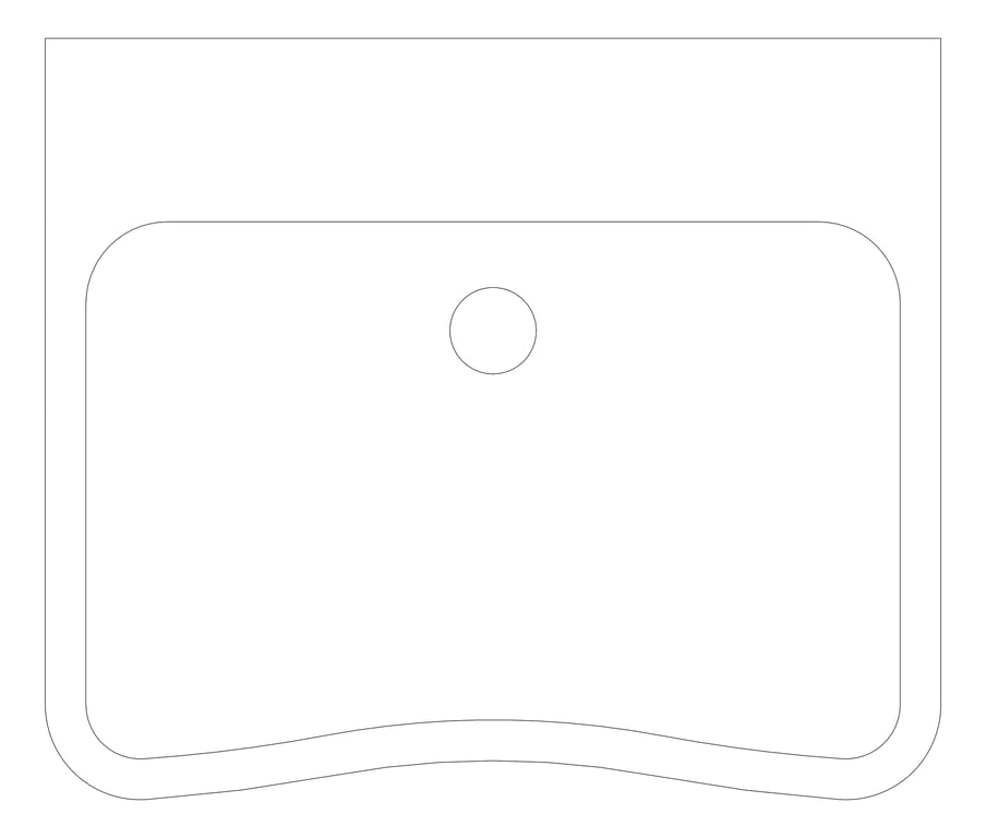 Plan Image of Basin WallHung Enware Clinical
