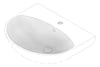 3D Documentation Image of Basin WallHung Enware Clinical TypeB 550mm