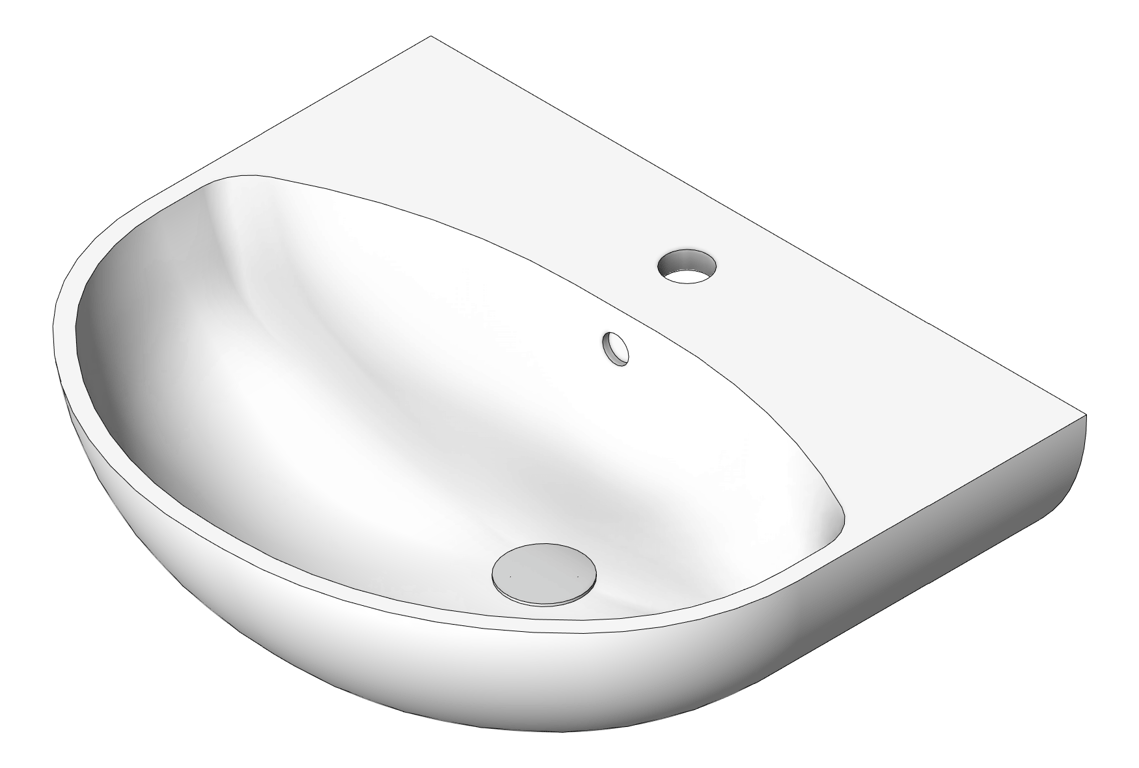 Image of Basin WallHung Enware Clinical TypeB 550mm