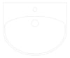 Plan Image of Basin WallHung Enware Clinical TypeB 550mm