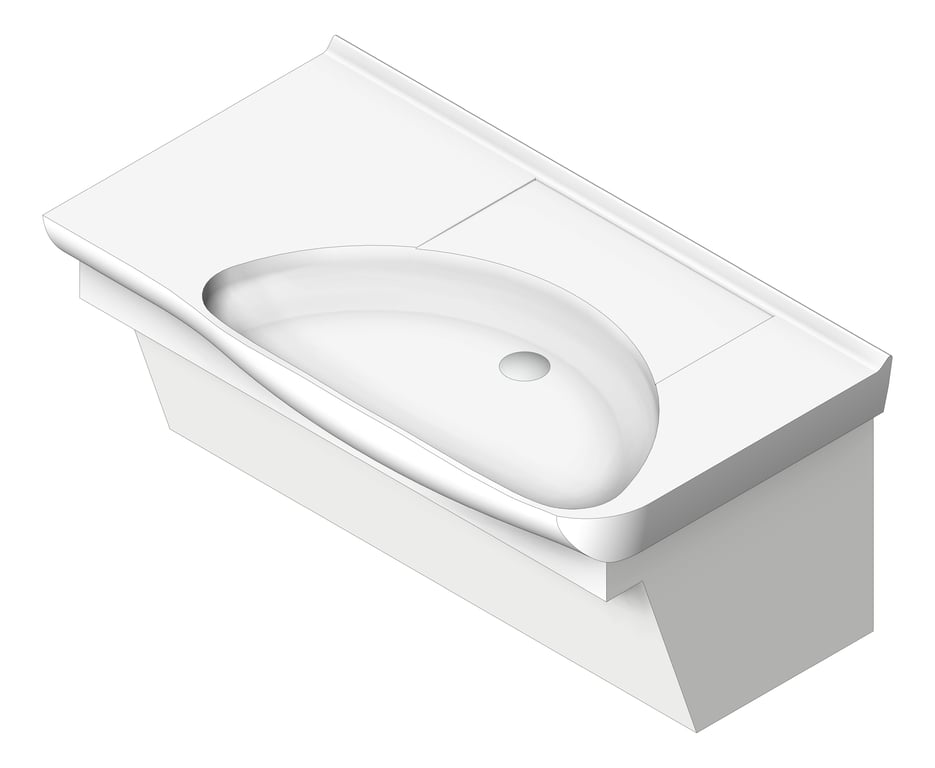 Navigate to Basin WallHung Enware Lutana MentalHealthKit Right