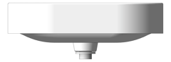 Front Image of Basin WallHung Enware PillShaped 500mm