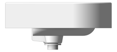 Left Image of Basin WallHung Enware PillShaped 500mm