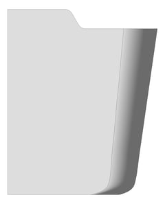Left Image of Shroud Basin Enware Wellbeing TypeB 550mm
