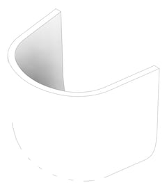 3D Documentation Image of Shroud Basin Enware Wellbeing TypeB 600mm