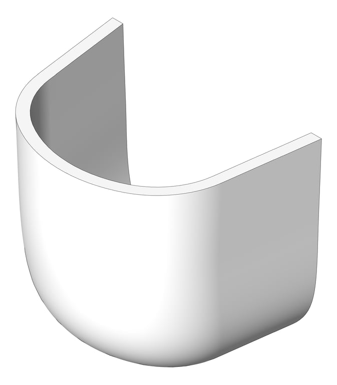 Image of Shroud Basin Enware Wellbeing TypeB 600mm