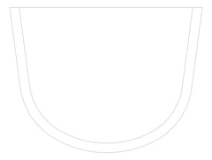 Plan Image of Shroud Basin Enware Wellbeing TypeB 600mm