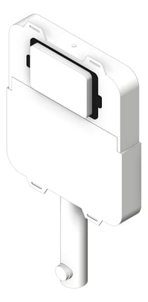 3D Shaded Image of Cistern WallHung Enware DualFlush FrontPress
