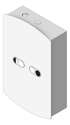 3D Shaded Image of FlushPlate Wall Enware CustodianRestore Dual Touch