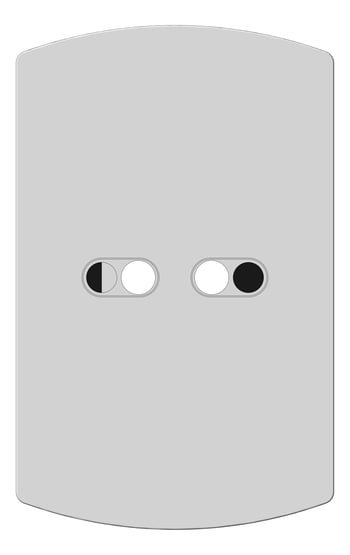 Front Image of FlushPlate Wall Enware CustodianRestore Dual Touch