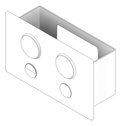 3D Documentation Image of FlushPlate Wall Enware Dual DuctAccess