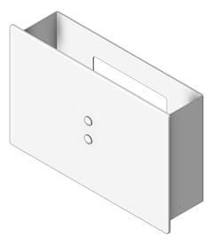 3D Shaded Image of FlushPlate Wall Enware Sensor Urinal