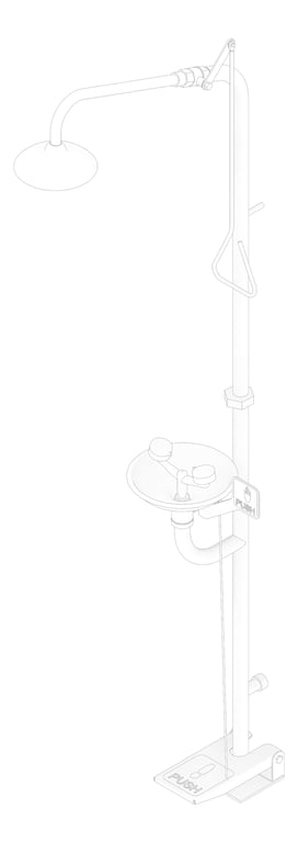 3D Documentation Image of Shower SafetyWashStation Enware Combi