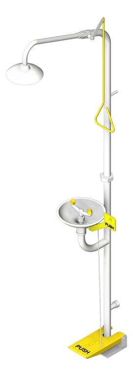 Navigate to Shower SafetyWashStation Enware Combi HandOrFootOperated