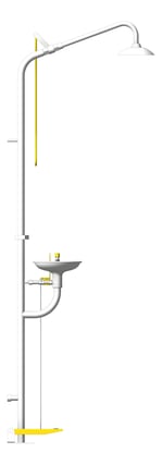 Left Image of Shower SafetyWashStation Enware Combi HandOrFootOperated