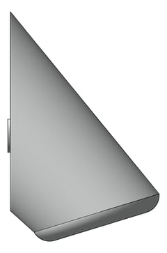 Left Image of Shower Wall Enware Custodian AntiLigature