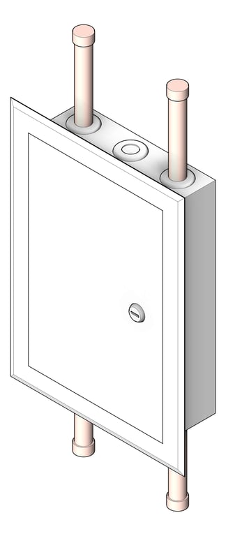 Navigate to Cabinet Wall Enware Aquablend HingedLid HotAndCold