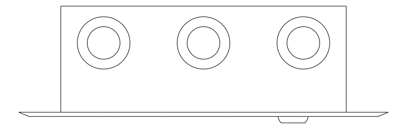 Plan Image of Cabinet Wall Enware Aquablend HingedLid HotAndCold