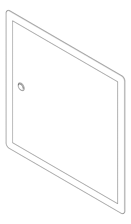 3D Documentation Image of Cabinet Wall Enware Aquablend Hinged