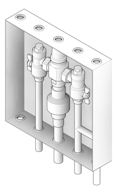 3D Documentation Image of Cabinet Wall Enware Aquablend Hinged StainlessSteel TMV