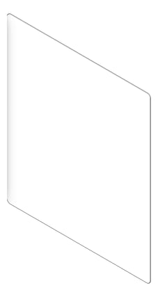 3D Shaded Image of Cabinet Wall Enware Aquablend Secured