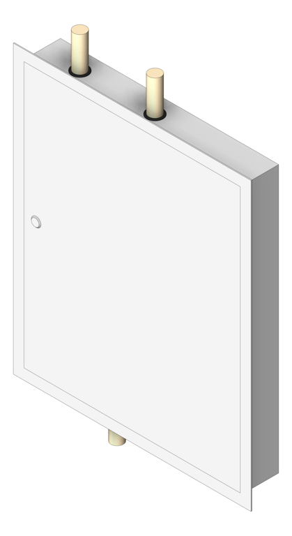 Image of Cabinet Wall Enware Aquablend TopAndBottomPipes TMV Emergency