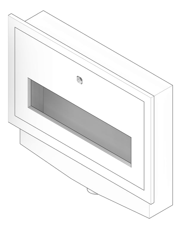 3D Documentation Image of Cabinet Wall Watts Backflow Recess