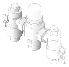 3D Documentation Image of MixerTap Wall Enware Aquablend TMV Megamix