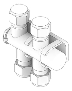3D Documentation Image of MixerTap Wall Enware Aquablend TMV Mini