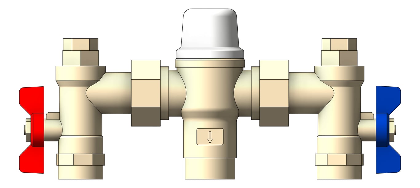Front Image of Tap Wall Enware Aquablend LeadFree