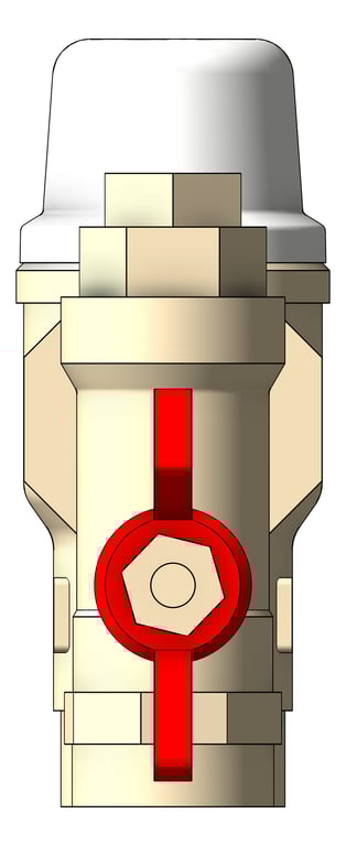 Left Image of Tap Wall Enware Aquablend LeadFree