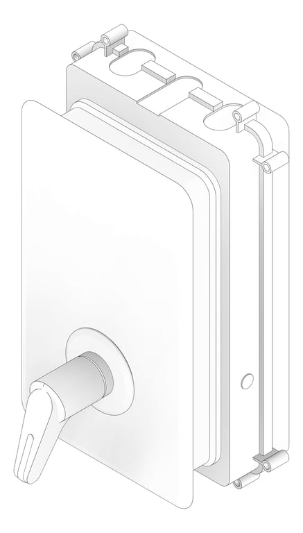 3D Documentation Image of MixerTap Wall Enware Aquablend Health