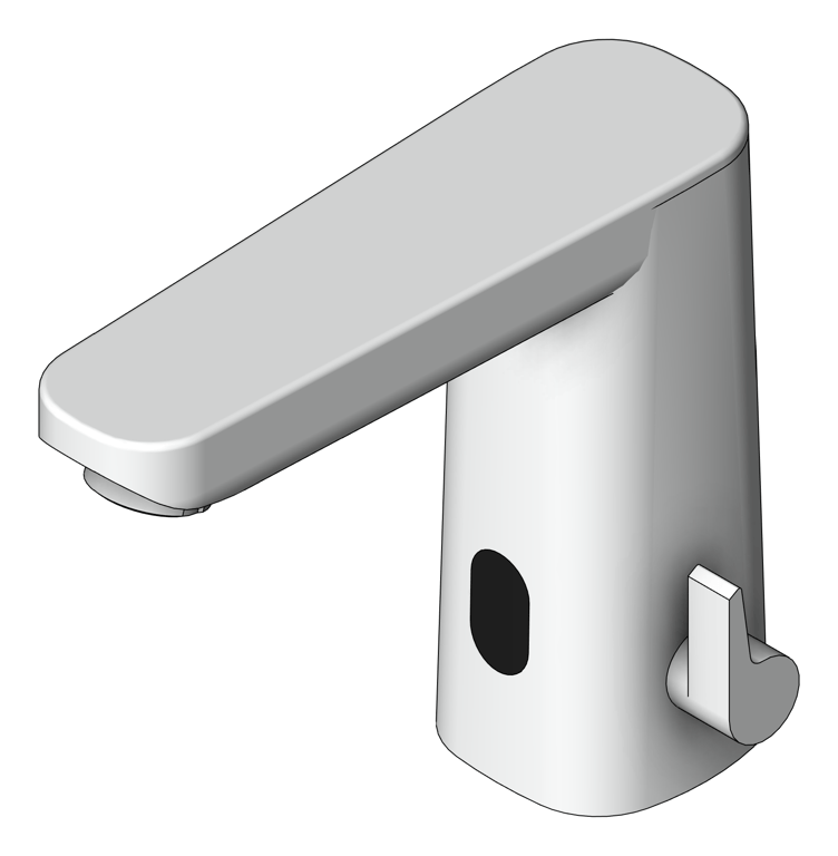 Image of Mixer Basin Enware OrasElectra Sensor MetalFree BatteryOperated