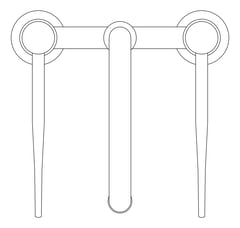 Plan Image of Mixer Bench Enware Slimline Laboratory Gooseneck Lever
