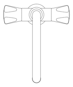 Plan Image of Mixer Bench Enware Slimline Laboratory Gooseneck
