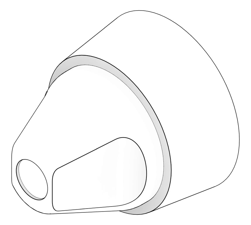 3D Documentation Image of Outlet Wall Enware Detention AntiLigature Recess