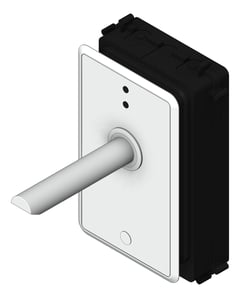 3D Shaded Image of Spout Wall Enware Aquablend MainsOperated