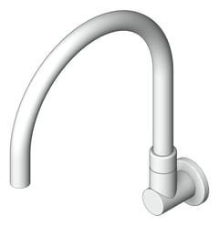 3D Shaded Image of Spout Wall Enware Cache Curved