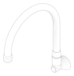 3D Documentation Image of Spout Wall Enware Classic Curved