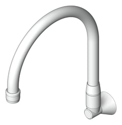 3D Shaded Image of Spout Wall Enware Classic Curved