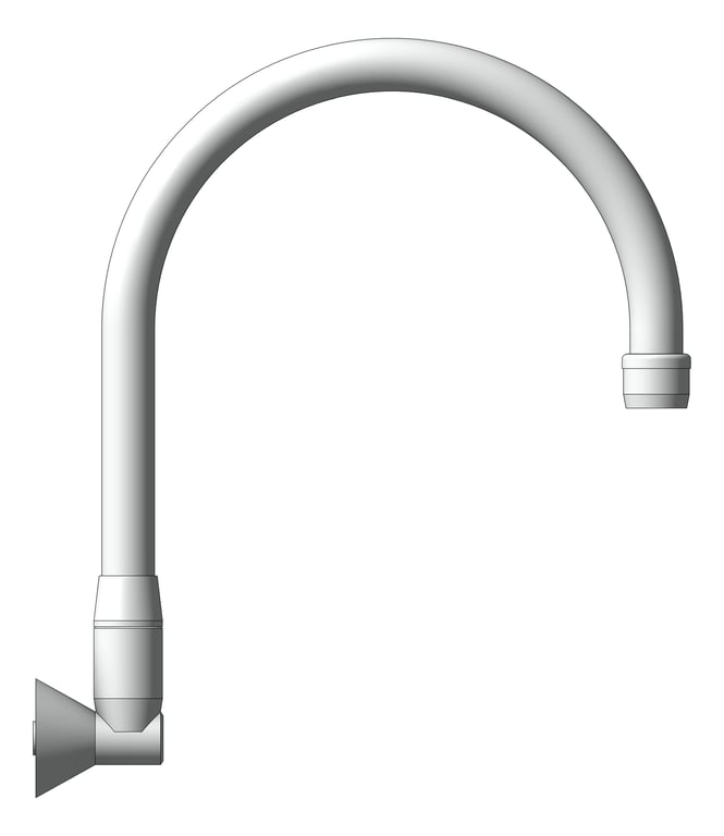 Left Image of Spout Wall Enware Classic Curved