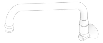 3D Documentation Image of Spout Wall Enware Classic Sink